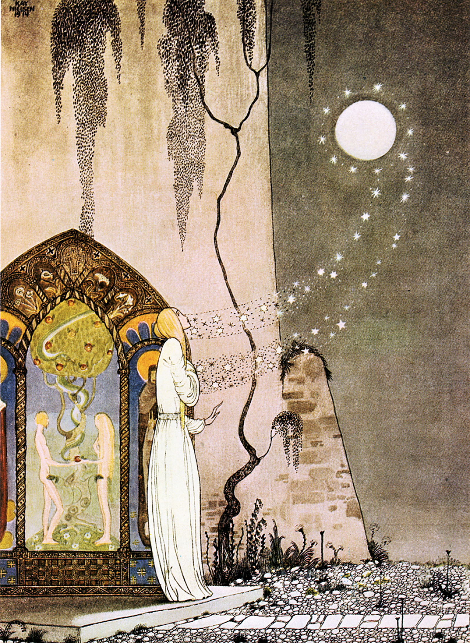Fairytale & Folklore Stickers - Kay Nielsen and Edward Robert Hughes, Brave Women