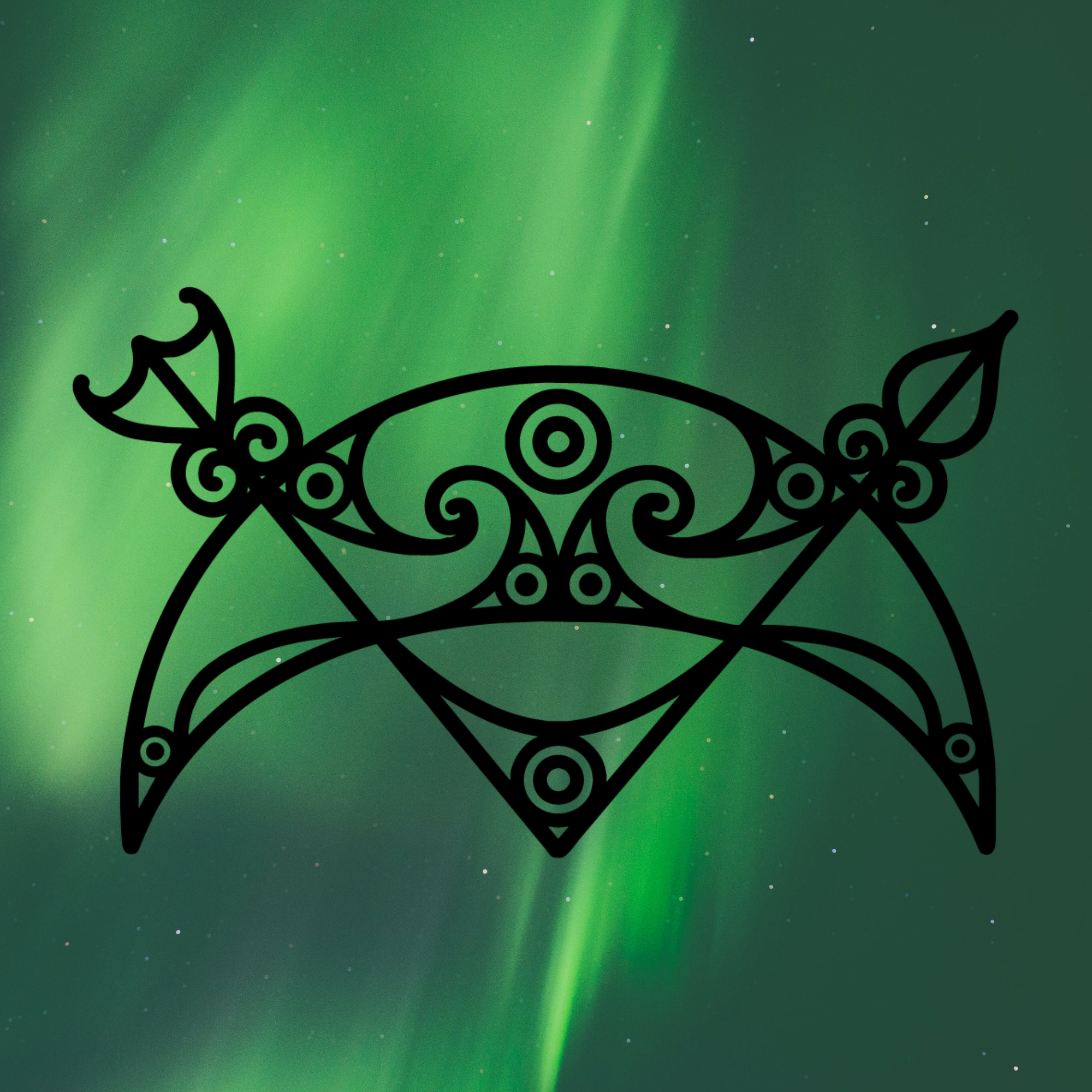 Neck Gaiter Mask - Broch of Burrian Pictish Symbol