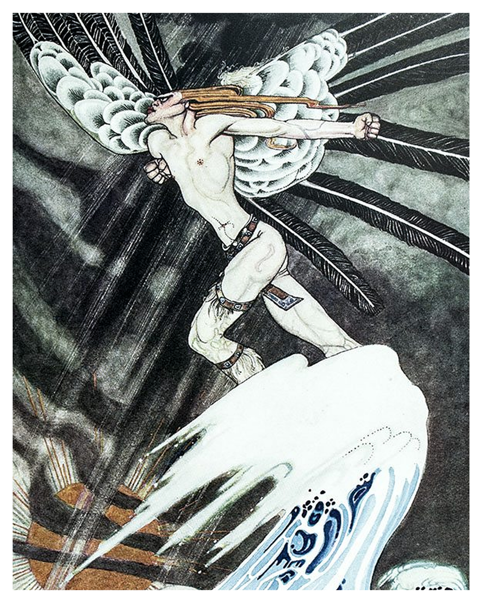 Fairytale & Folklore Poster - Kay Nielsen, North Wind, 8X10