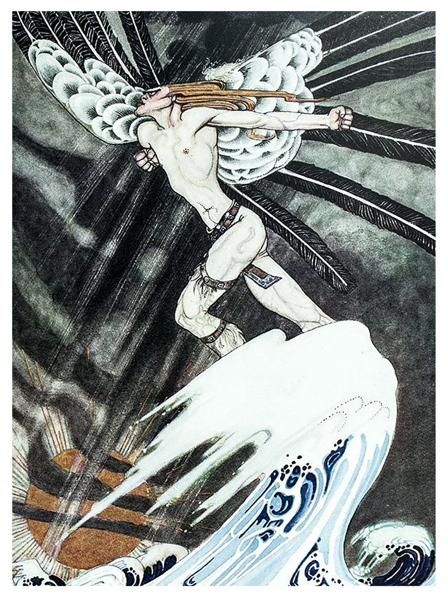 Fairytale & Folklore Poster - Kay Nielsen, North Wind, 12X16