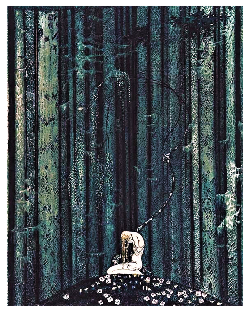 Fairytale & Folklore Poster - Kay Nielsen, East of the Sun West of the Moon, Gloomy Wood, 8X10, shop.Orkneyology.com