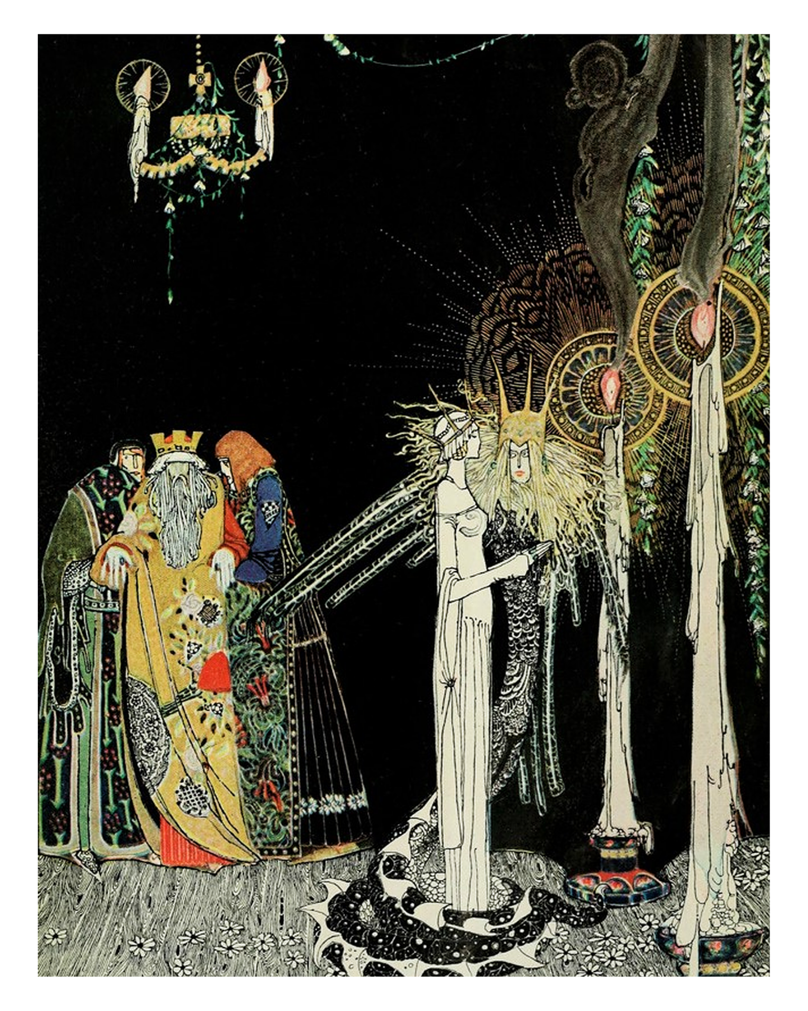 Fairytale & Folklore Poster - Kay Nielsen, Prince Lindworm, 8X10