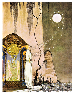 Fairytale & Folklore Poster - Kay Nielsen, The Lassie and her Godmother, 8X10