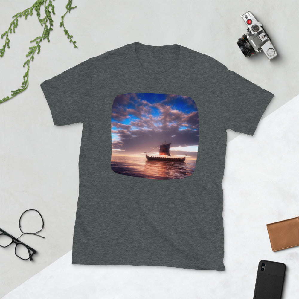 Viking Tee - Longship Sailing into the Unknown