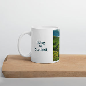 Scotland Mug - Going to Scotland, Mountain Train