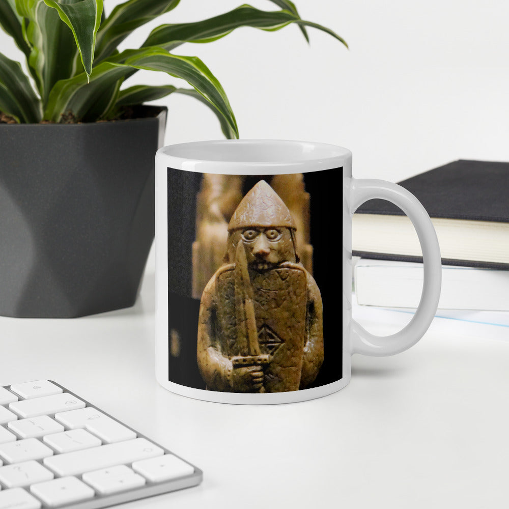 Viking Mug - Lewis Chessmen Berserker, Bring Coffee Now!