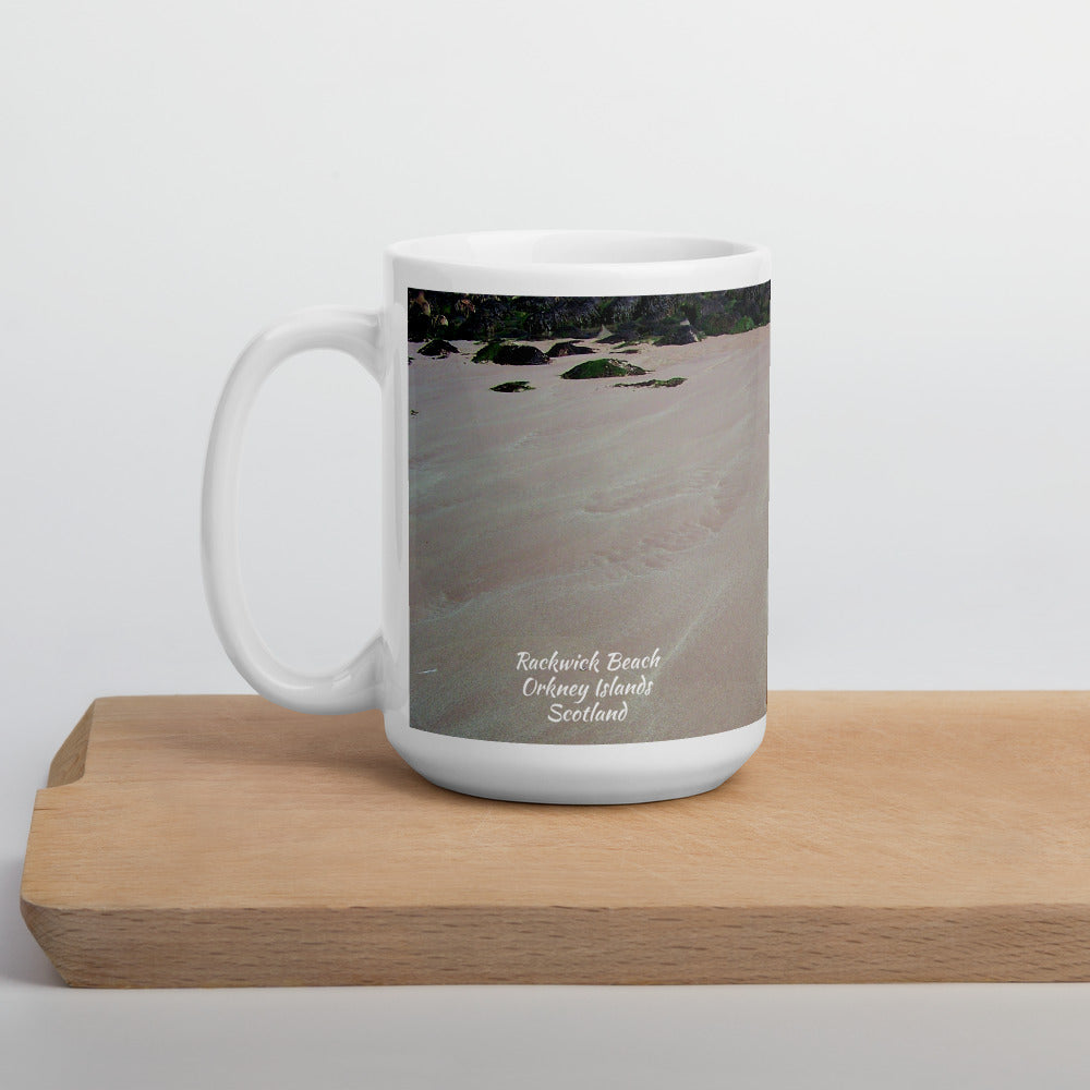 Island Time Mug - Keep it Simple, Rackwick Beach, shop.orkneyology.com