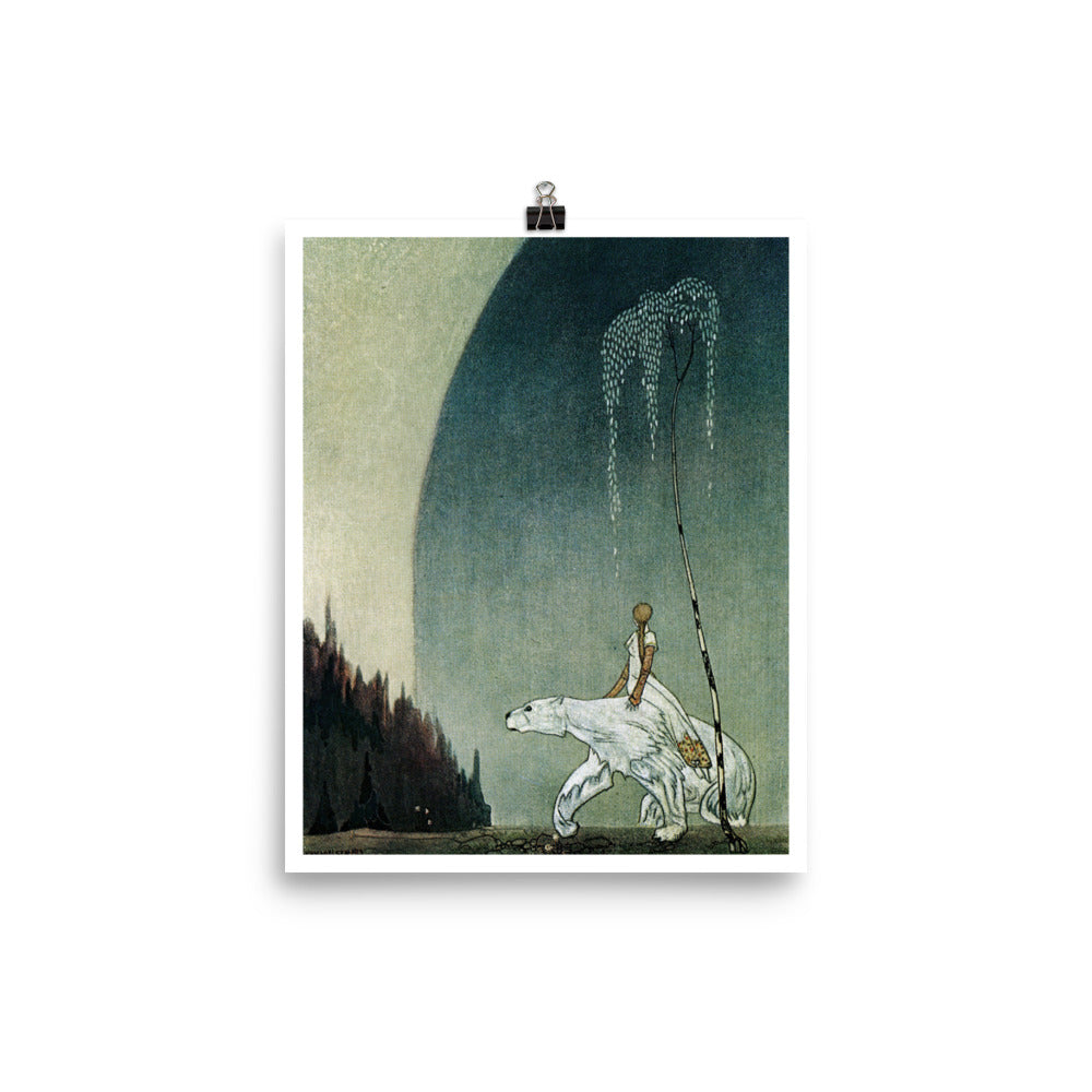 Fairytale & Folklore Poster - Kay Nielsen, East of the Sun West of the Moon, White Bear, 8X10