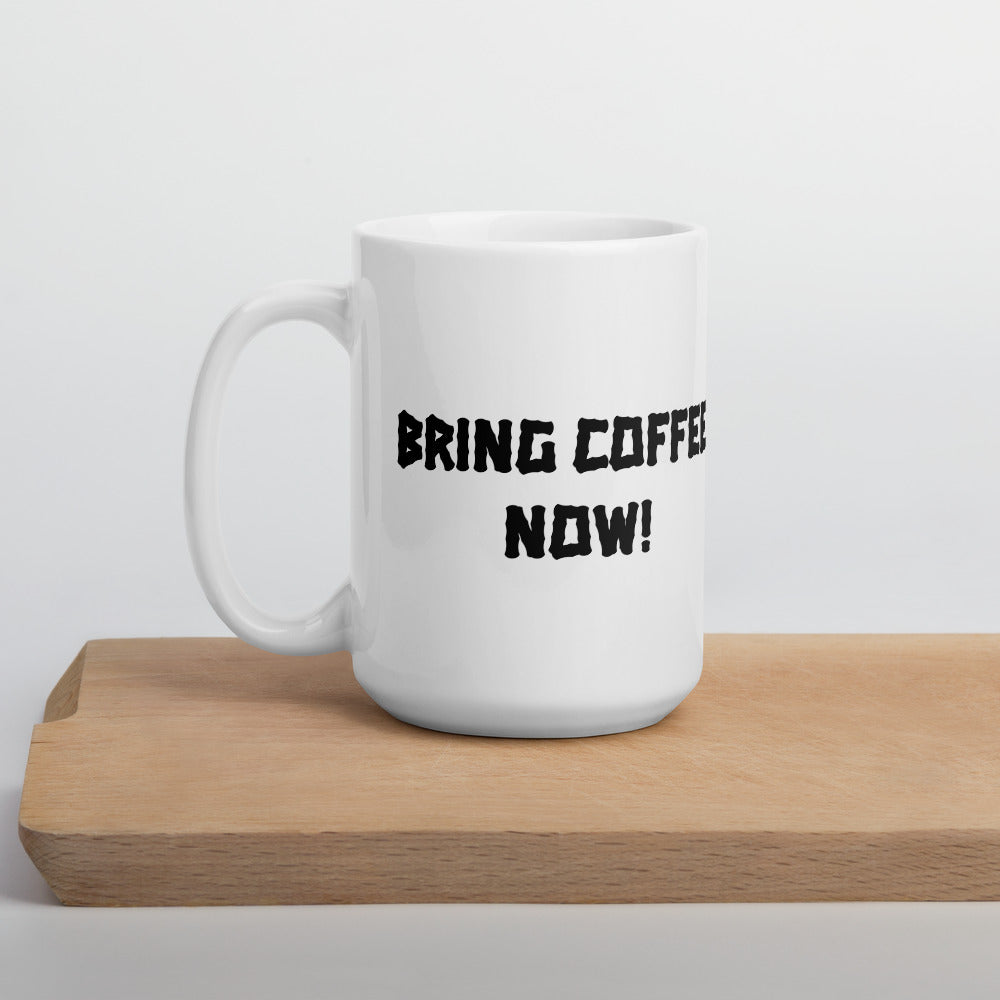 Viking Mug - Lewis Chessmen Berserker, Bring Coffee Now!